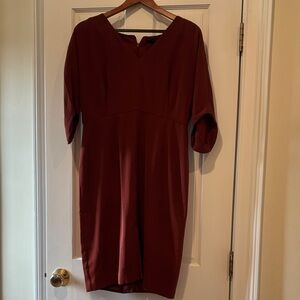 Elegant “burnt caramel” Dress